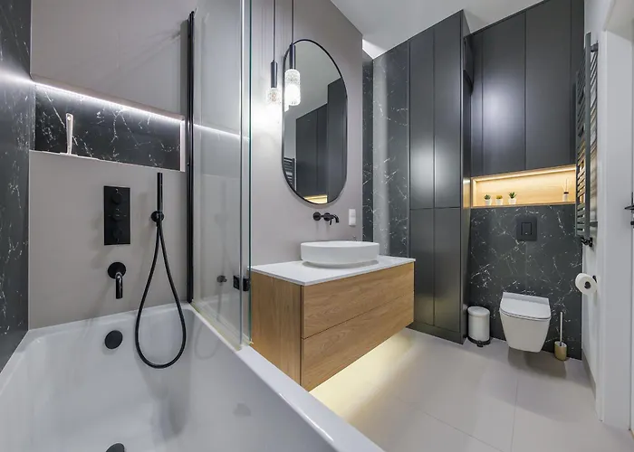 公寓 Rolling Stone - Nadmorski Dwor Premium 格但斯克