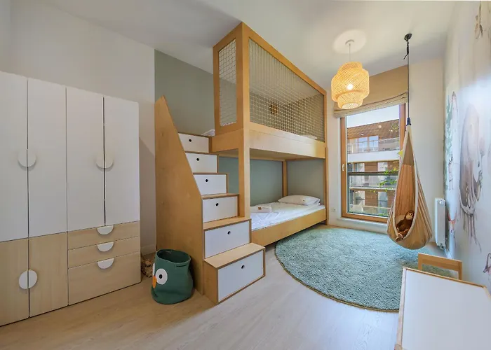 公寓 Rolling Stone - Nadmorski Dwor Premium 格但斯克